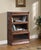 Mission 3 Stack Oak Barrister Bookcase - Beveled Glass For Sale - Image 12 of 18