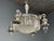 19th Century French Victorian, Chandelier, Etched Glass, Silver Plated, 19th Century For Sale - Image 5 of 17