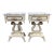 Vintage Hollywood Regency Marble Top Nightstands - Pair For Sale