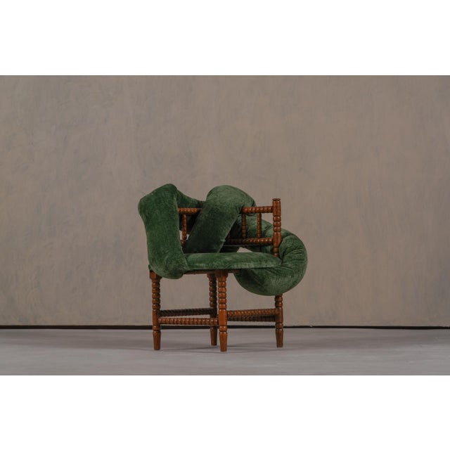 Vintage Bobbin Chairs from Corina Olaru, Holland, 1930s, Set of 2 For Sale - Image 6 of 12