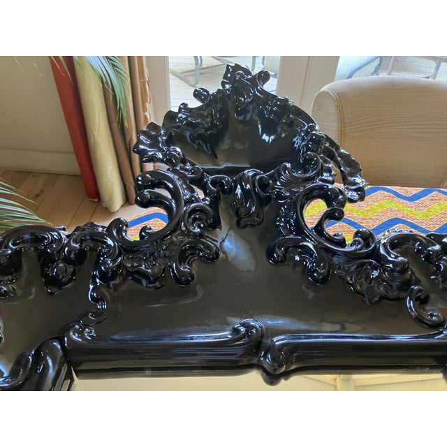Black semi-glossy ceramic finish hade made in Murano italy. edition of 50. perfect condition heavy molded porceline. All...