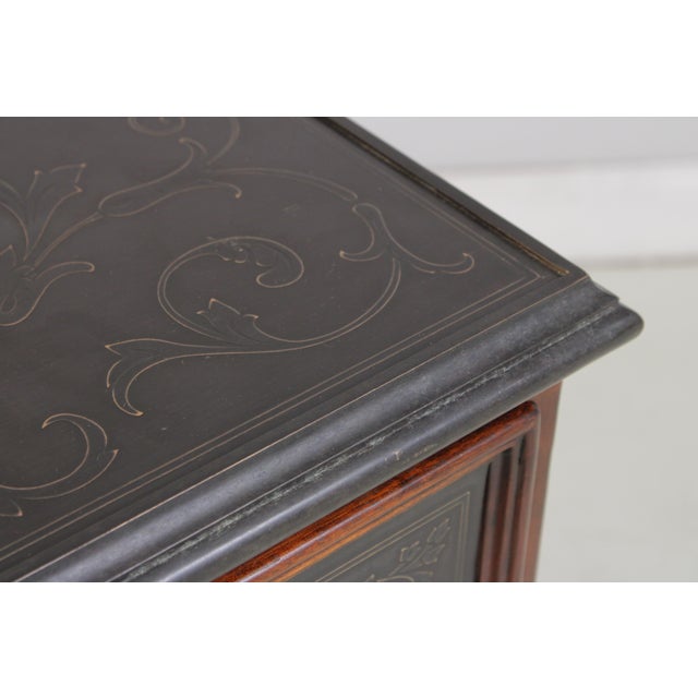 Theodore Alexander Embossed Brass Surface Chest For Sale - Image 11 of 15