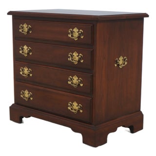 Henkel Harris Cherry 4-Drawer Chairside Chest For Sale