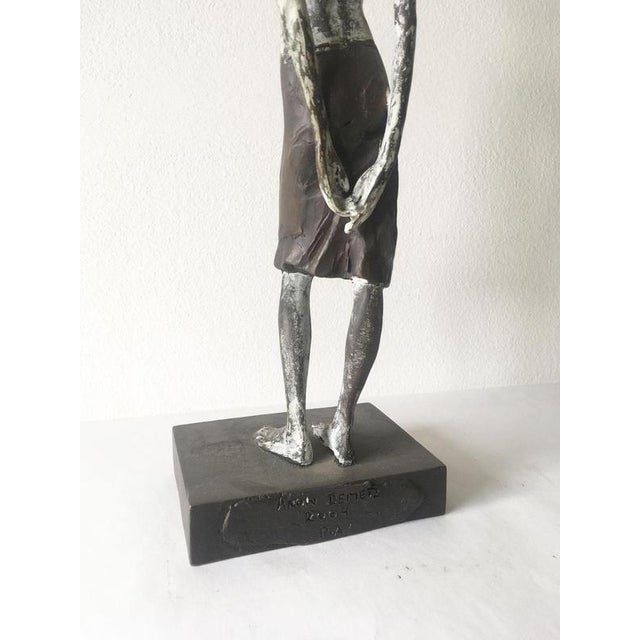 Italian Cast Lost Wax and Bronze Sculpture by Aron Demetz Guardando, 2004 For Sale - Image 15 of 18