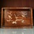 This is a finely crafted vintage Chinese wooden tray or display piece, made from Hainan Huanghuali (yellow rosewood), a...
