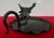 Antique Early 20th Century American Arts & Crafts Bronzed Iron Turkey Bird Card Tray For Sale - Image 9 of 15