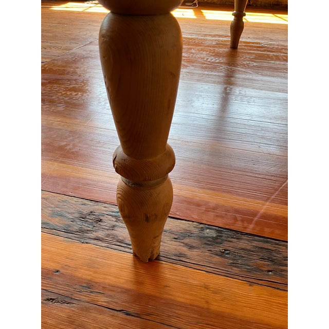 19th Century Pine Farmhouse Serving Table For Sale - Image 15 of 16