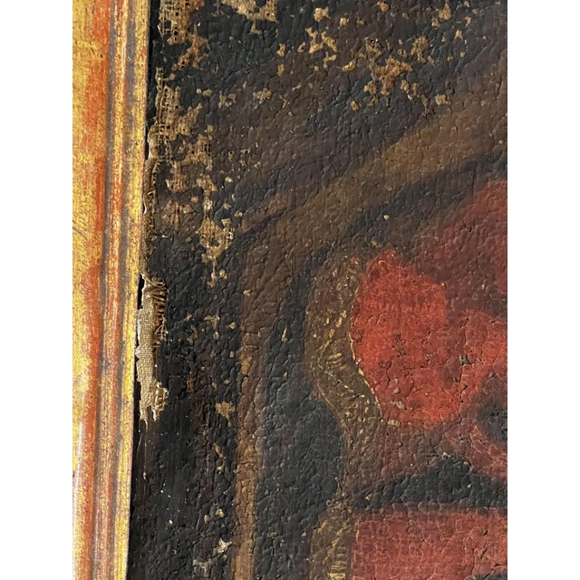 Anonimo, Spanish School, Virgin and Child, 1680, Oil on Canvas, Framed For Sale - Image 4 of 14