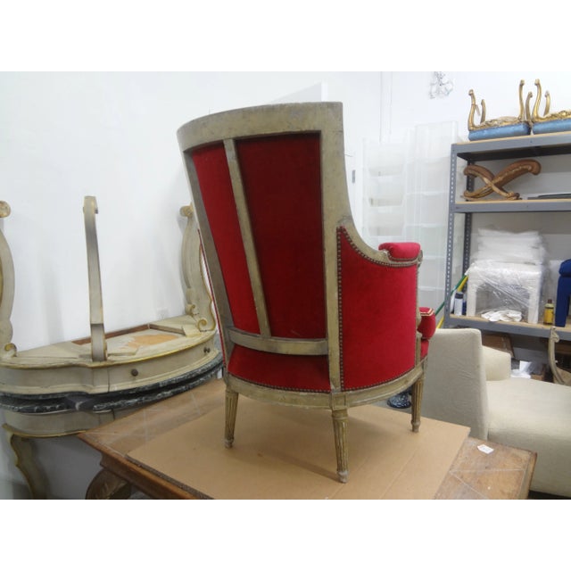 18th Century French Directoire Bergere For Sale - Image 11 of 13