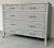 Original Retail $5025, stylish Villa & House (Bungalow 5) Modern Gray Paulina Chest of Drawers, chrome finished metal...