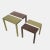 Contemporary Partenope Coffee Tables in V2 Pattern Marquetry by Architetti Artigiani Anonimi, Set of 2 For Sale - Image 3 of 3
