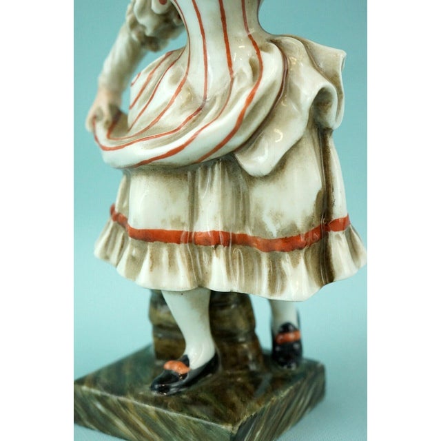 19th Century Rococo Porcelain Masks of Comedy Puppets by Ginori Doccia, Italy, Set of 2 For Sale - Image 14 of 18