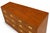 Henredon Campaign Style Triple Dresser / Credenza in Warm Walnut With Brass Hardware For Sale - Image 10 of 11