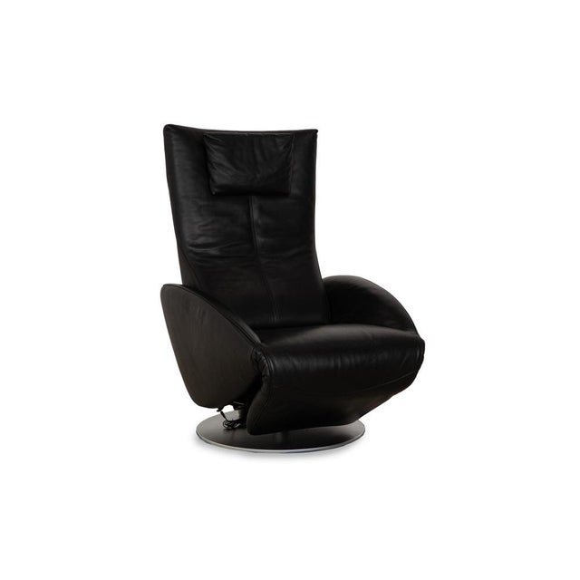 Mate Leather Armchair in Black from FSM For Sale - Image 13 of 13
