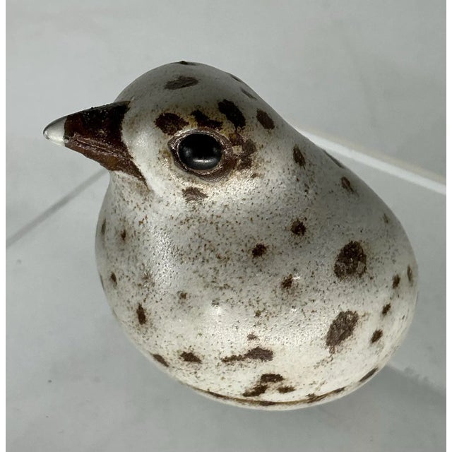 Alabaster Ceramic Figurine of a Seagull Chick by Anderson Design Studio of Maine For Sale - Image 8 of 9