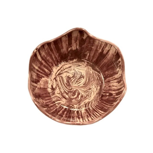 Studio Clay 9” Wave Rim Bowl For Sale - Image 4 of 6