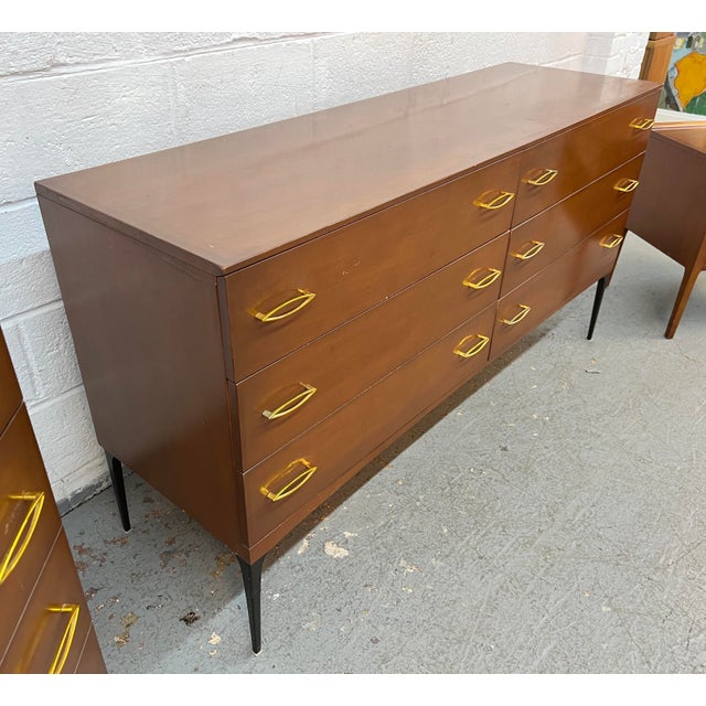 Heywood-Wakefield 1960s Heywood Wakefield Contessa Series Mid-Century Lowboy Dresser For Sale - Image 4 of 13