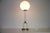 1960s Vintage Italian Table Lamp in White Metal and Opal Glass, 1960s For Sale - Image 5 of 15