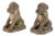 Pair of Composite Stone Boxer Dog Garden Statues, England 1960s For Sale