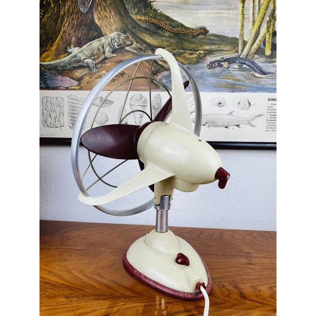Vintage Ventilator in Metal, 1950s For Sale - Image 4 of 7