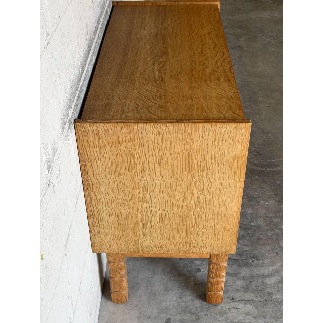 In Style of Henning Kjærnulf Oak Dresser With 6 Drawers Danish Mid-Century Modern 1960s For Sale - Image 4 of 11