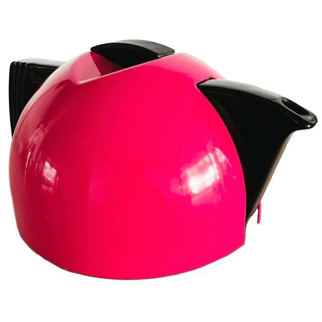 Vintage Teapot in Black and Fuchsia Pink, 1980s For Sale - Image 4 of 7