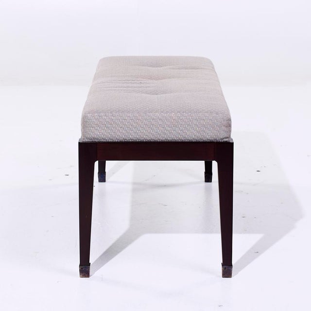 Late 20th Century Eurocraft Walnut Bench For Sale - Image 5 of 9