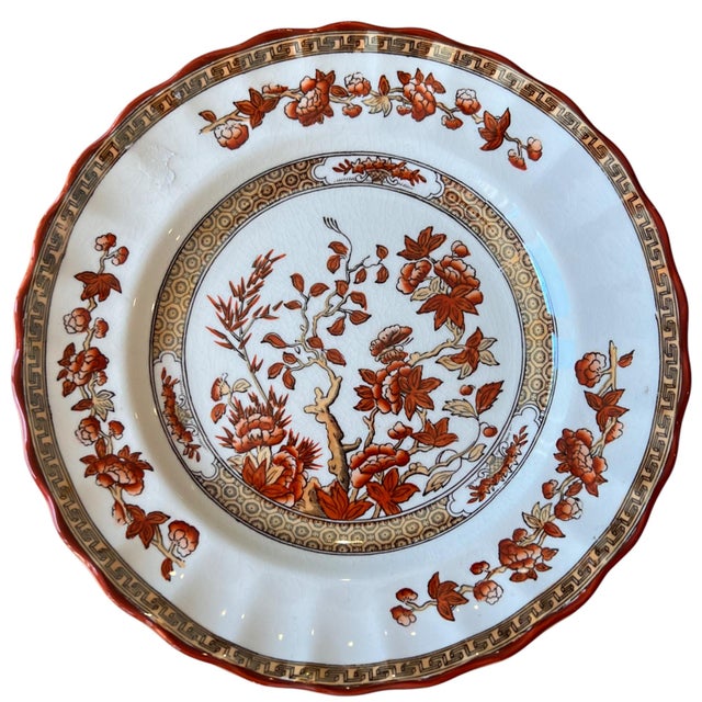 Ceramic Spode "Indian Tree" Side Plates, 6.5" C. 1920s, Set/12 For Sale - Image 7 of 17