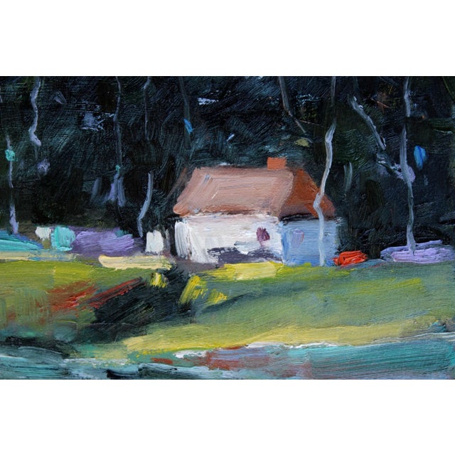2020s Impressionist Style Cambria Shoreline Original Oil Landscape For Sale - Image 5 of 6