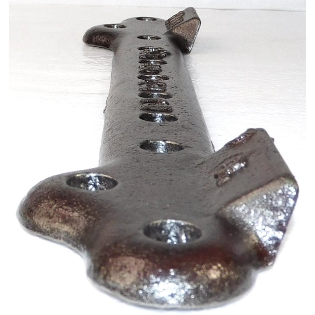 Restored Vintage "Standard" B Cast Iron Sink Wall Bracket For Sale - Image 4 of 7