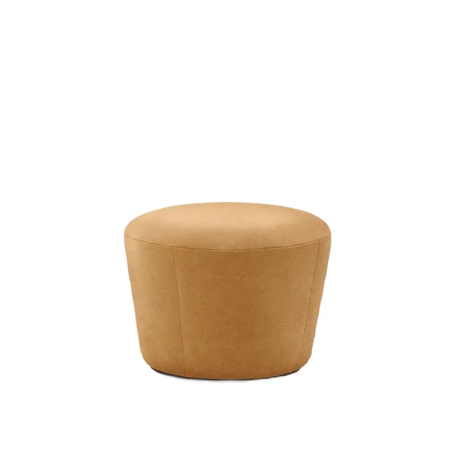 Naïve Pouf D520 in Vintage Cognac Leather by etc.etc. for Emko For Sale