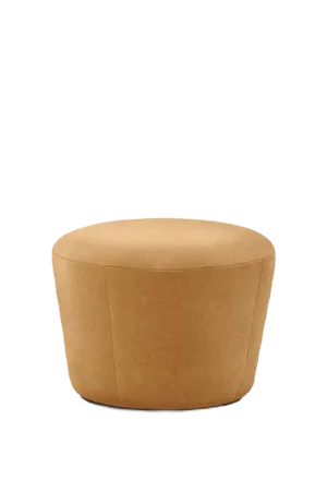 Naïve Pouf D520 in Vintage Cognac Leather by etc.etc. for Emko