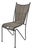 Vintage Wrought Iron & Woven Reed Dining Chair in the Style of Brown Jordan For Sale