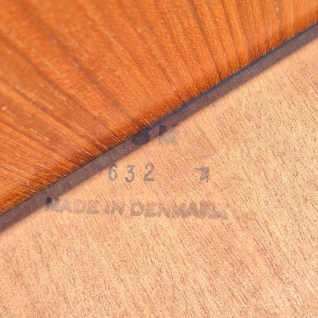 1980s Vejle Stole & Mobelfabrik Danish Modern Teak Pedestal Base Rectangular Side End Table For Sale - Image 11 of 12