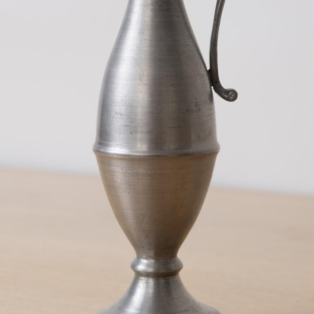 Silver 1930s French Pewter Scroll Bud Vase For Sale - Image 8 of 11