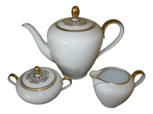 Hutschenreuther Selb Luxury Teaset Bavaria Germany 5 Pieces (Including Lids)