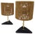 Mid-Century Modern Table Lamps in style of Carl Aubock, Austria, 1940s, Set of 2 For Sale