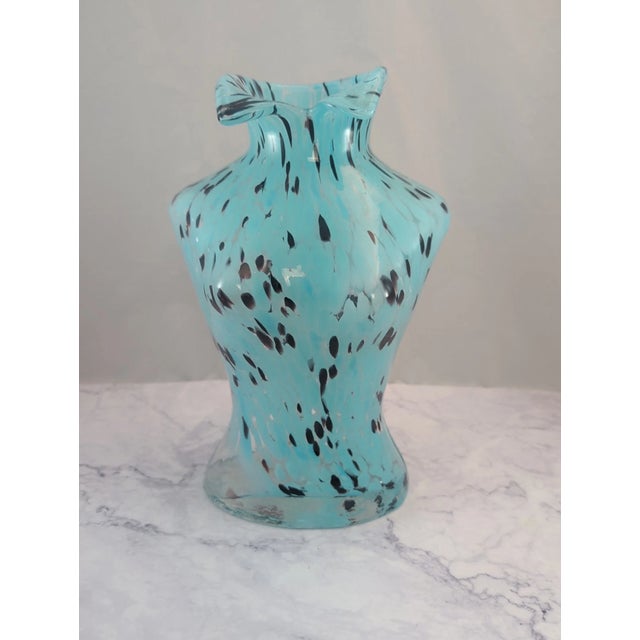 Celebrate the beauty of sculptural art with this **Vintage Murano Style Large Glass Vase – Woman's Torso**. Expertly...