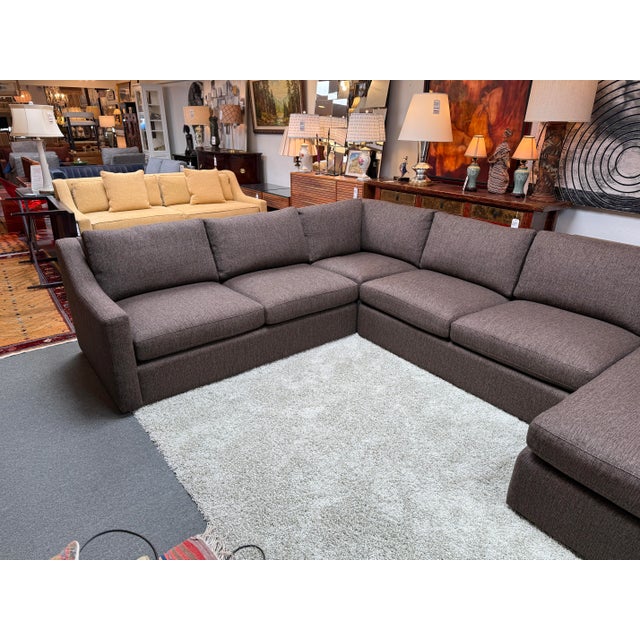 Arhaus Ashby Collection Sectional With Chaise Lounge, Wiley Earth For Sale - Image 10 of 12