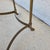 Brass Vintage La Barge Side Table Brass Glass Hoof Footed Octagonal Labarge For Sale - Image 8 of 12