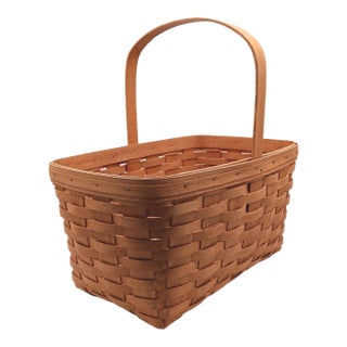 Vintage Longaberger Large Maple Basket For Sale