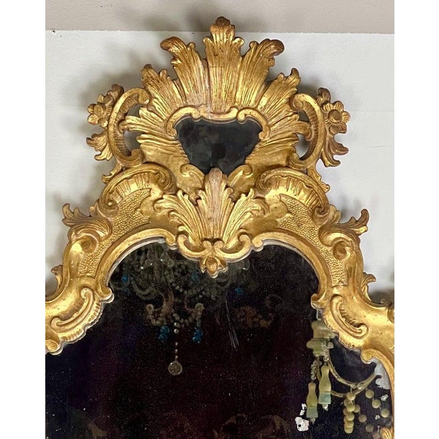 Baroque 19th Century Italian Carved Giltwood Mirrors For Sale - Image 3 of 14