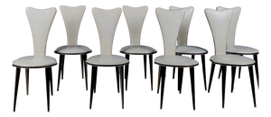 Chairs by Umberto Mascagni, 1950s-1960s, Set of 8