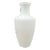 Vintage Modern Large White Cased Blown Glass Floor Vase Vessel For Sale