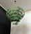 Space Age Murano Chandelier with Green Albaster Iridescent Glass Plates, 1990s For Sale - Image 4 of 18