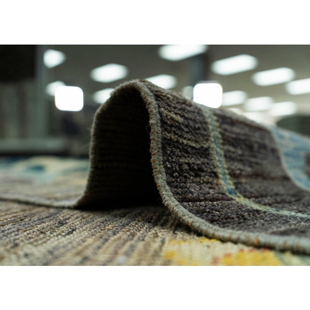 Textile Turkish Oushak Old Wool Rug 12' x 14'7" #19520 For Sale - Image 7 of 8
