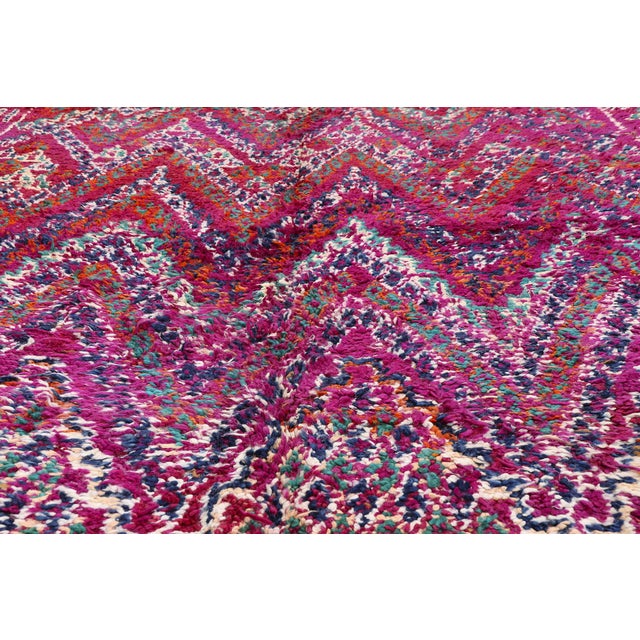 Late 20th Century Vintage Zayane Beni M'Guild Moroccan Rug, 05'08 X 07'11 For Sale - Image 5 of 10