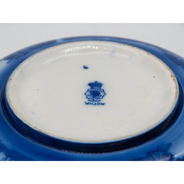 Early 20th Century Willow Flow Blue Bowl For Sale - Image 9 of 10