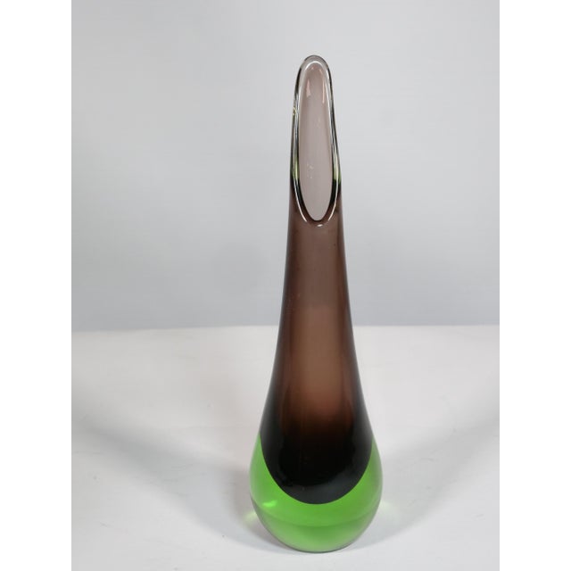 Mid-Century Modern Murano Sommerso Glass Vase by Flavio Poli, 1970 For Sale - Image 3 of 6