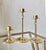 Late 20th-Century Hollywood Regency-Style Brass & Crystal Graduated Candlestick Trio, Hong Kong For Sale In Austin - Image 6 of 16